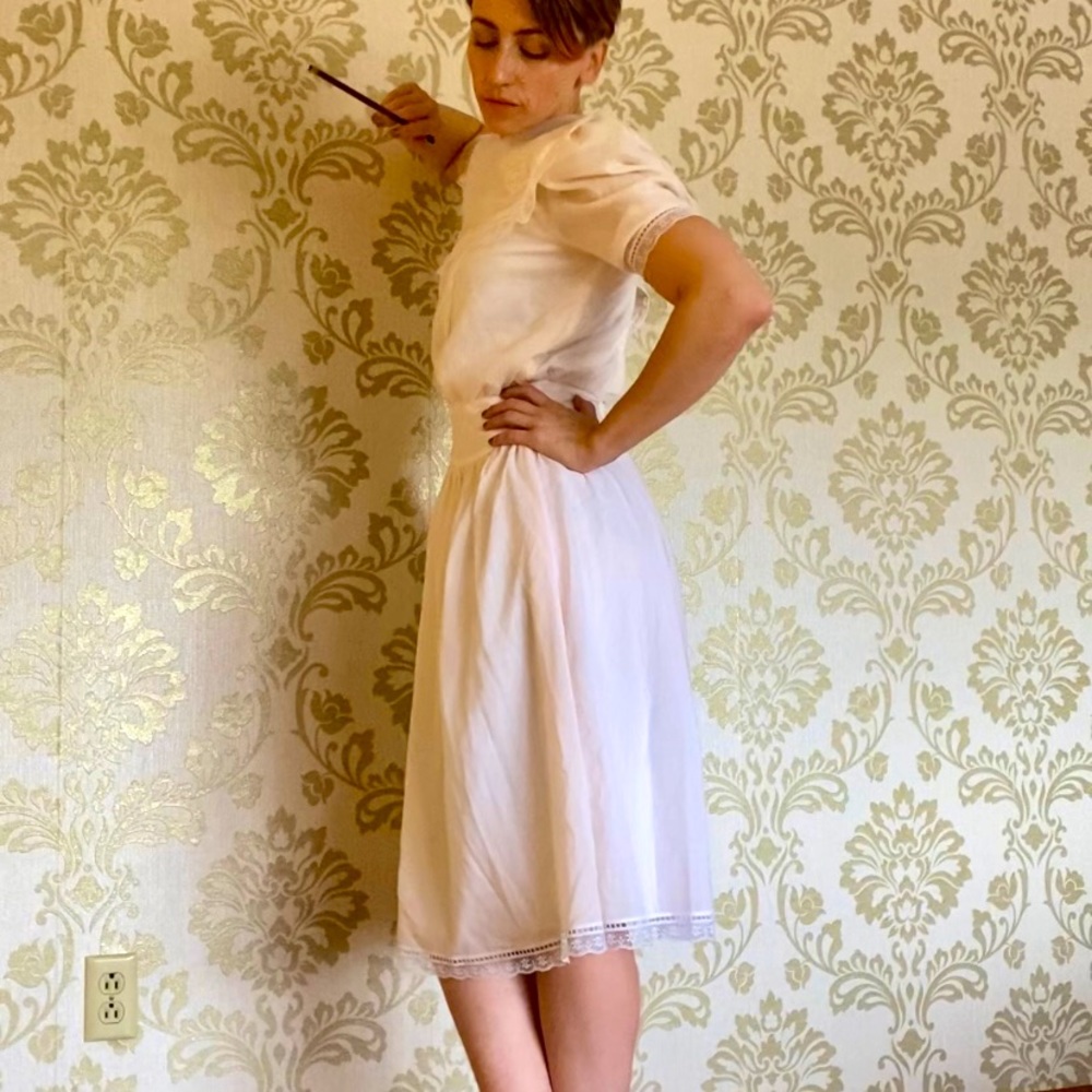 Gunne Sax pink tea dress - Picture 3 of 6